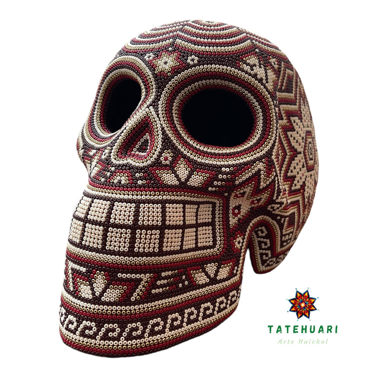 Calaveras de chaquira - Arte Huichol
