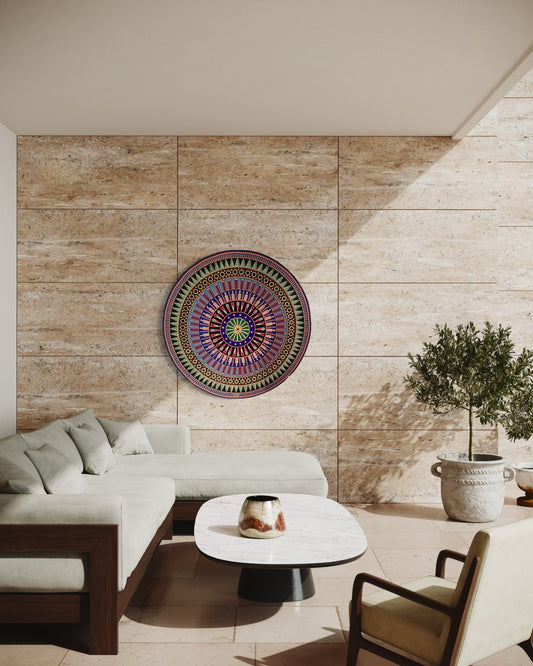 Visión del Centro Sagrado - TATEHUARI, arte huichol