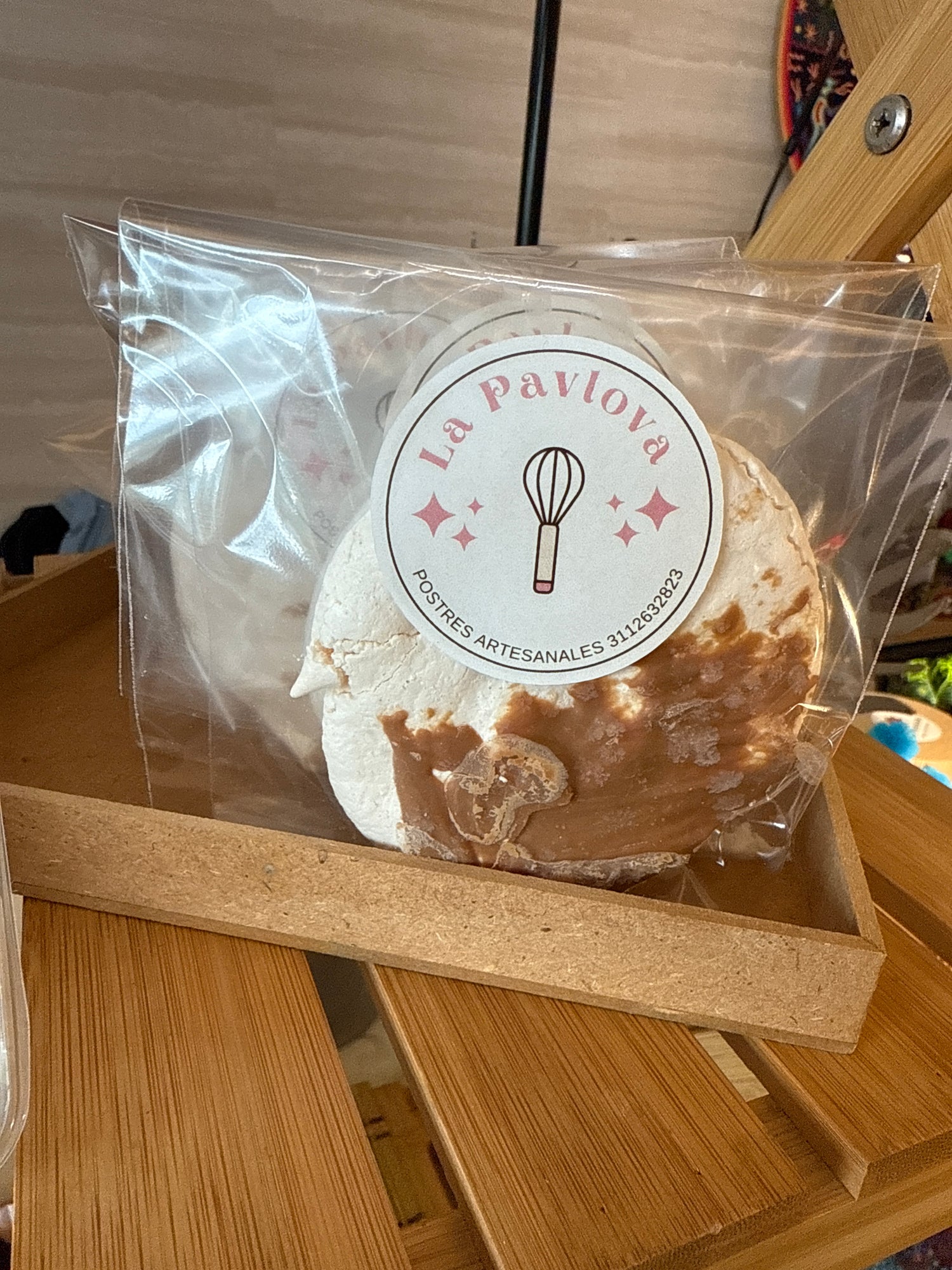 Merengue con chocolate