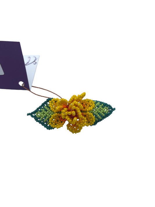 Broche perles Floramach11