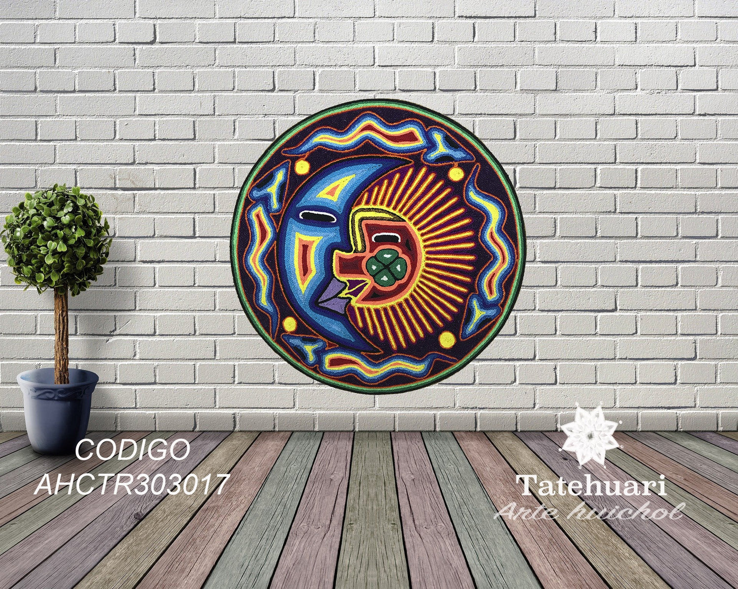 Cuadro de Estambre 303017 - TATEHUARI, arte huichol