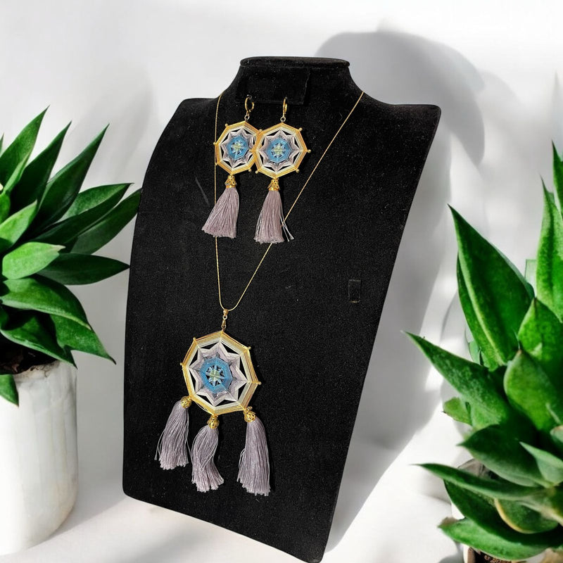 Collar Mandala Gris
