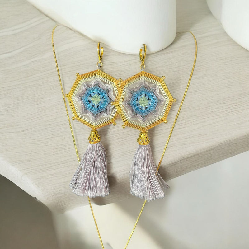 Collar Mandala Gris