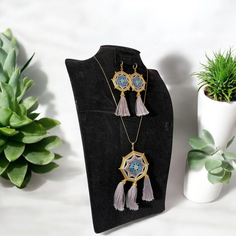 Collar Mandala Gris