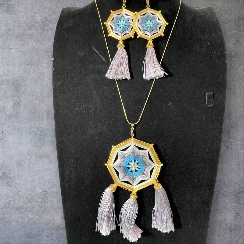 Collar Mandala Gris