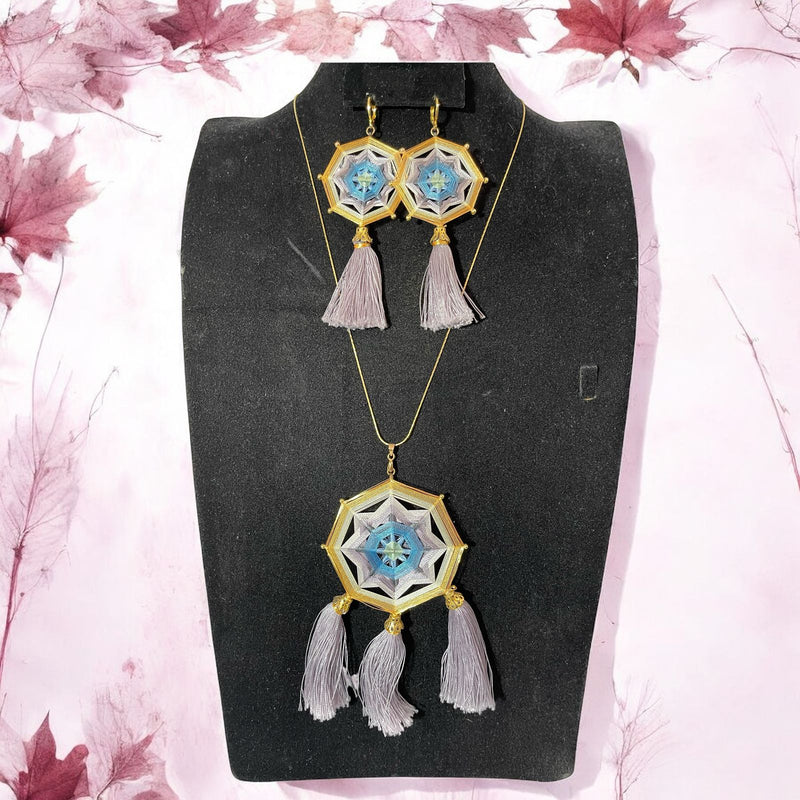 Collar Mandala Gris