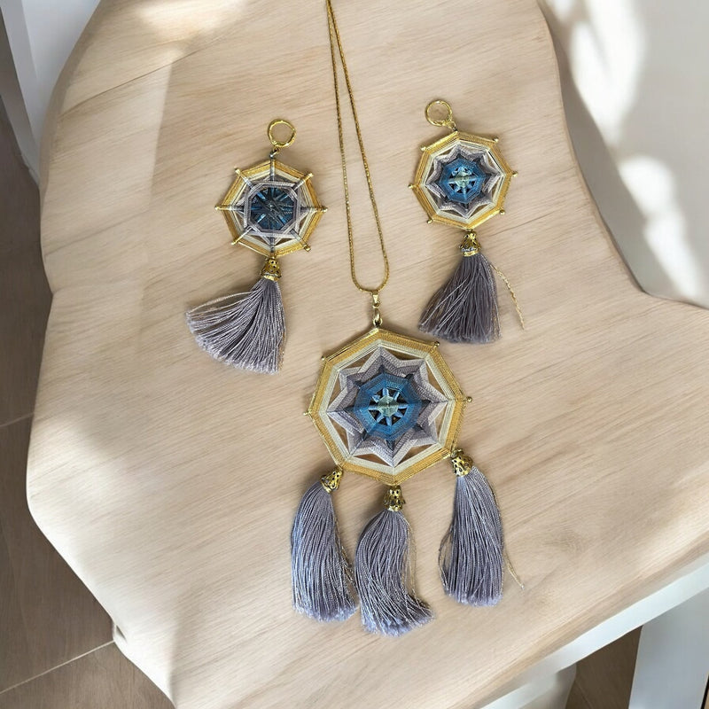 Collar Mandala Gris