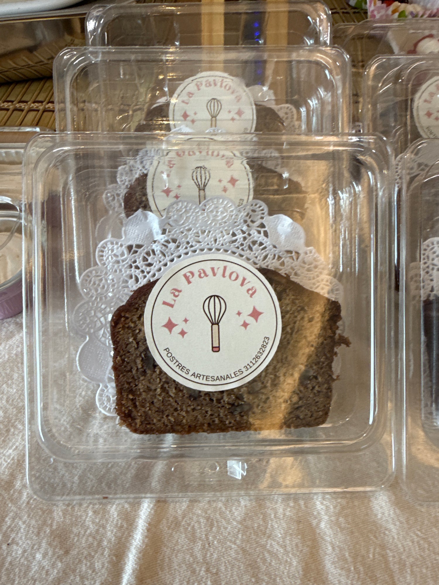 Rebanada pan de plátano