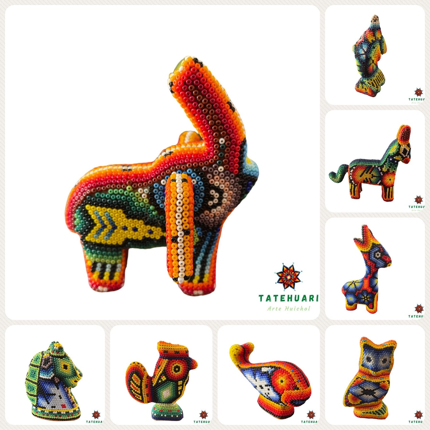 Figuras Chicas de Chaquira - FCHRANDOM - TATEHUARI, arte huichol