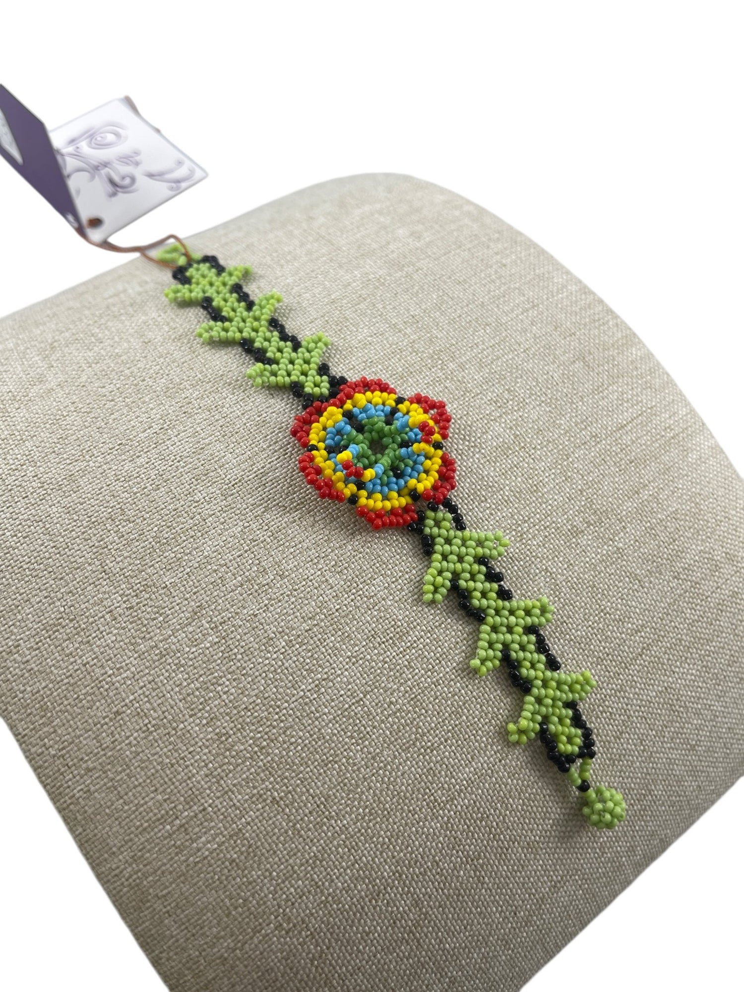 Bracelet Chaquira PC04florroja