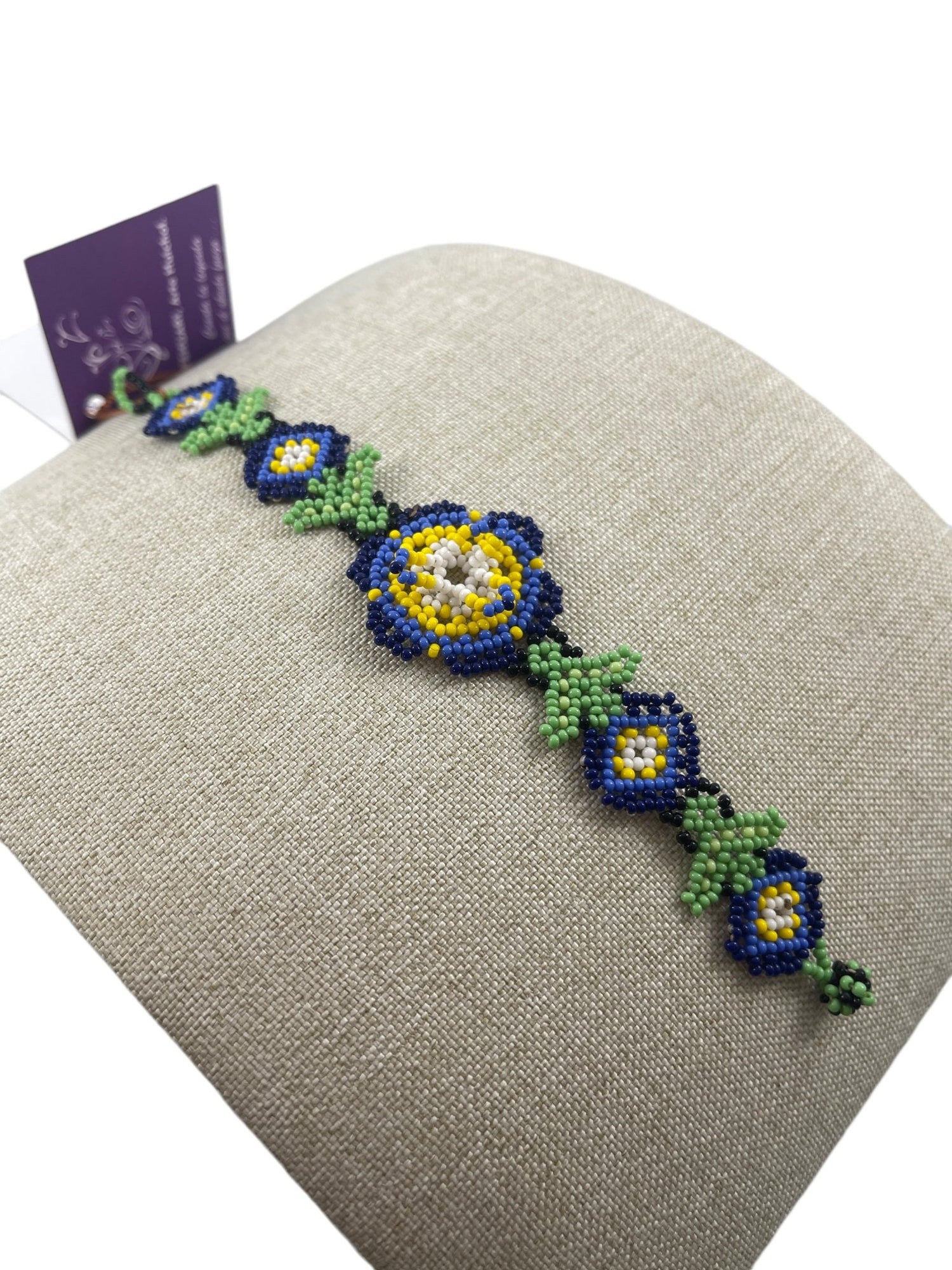 Bracelet de perles PC04florazulfuerte