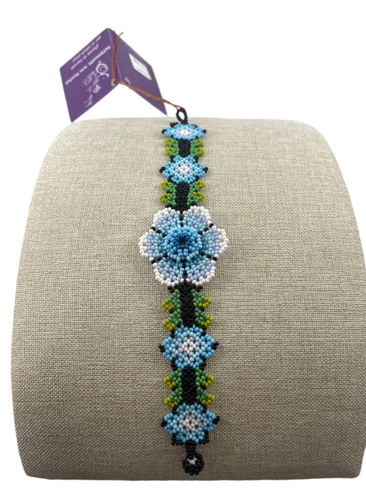 Bracelet de perles PC05florazulbajito