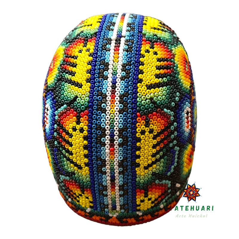 Crâne de Chaquira - Art Huichol