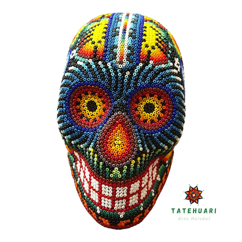 Crâne de Chaquira - Art Huichol