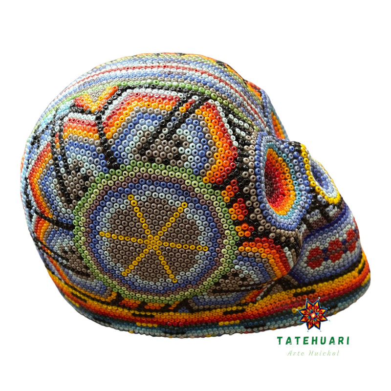 Crâne de Chaquira - Art Huichol