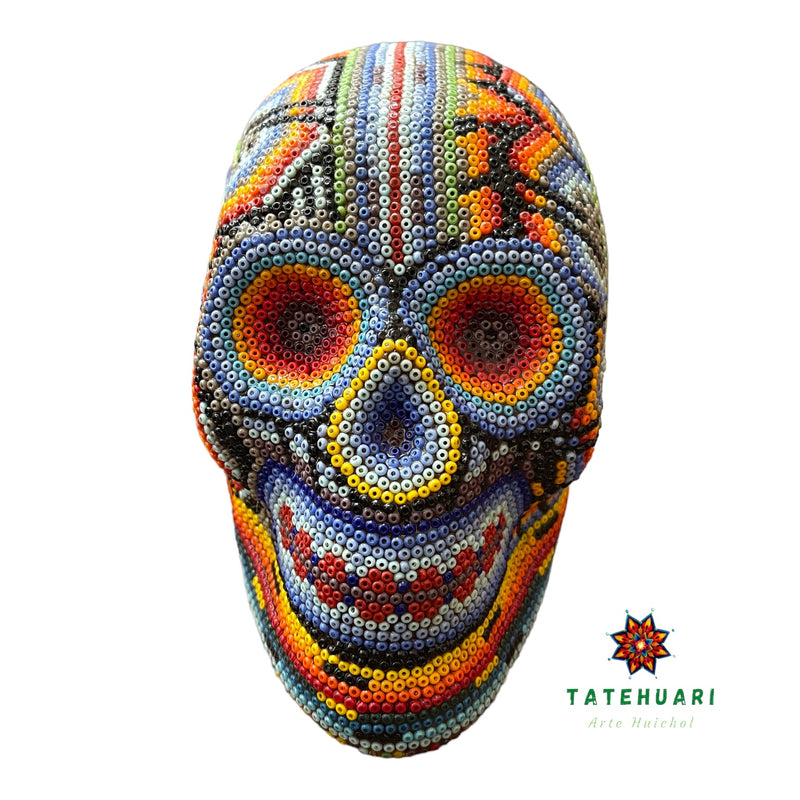 Crâne de Chaquira - Art Huichol