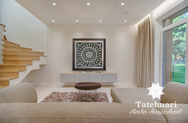 Cuadro o Tabla de Estambre AHCT606054 - TATEHUARI, arte huichol