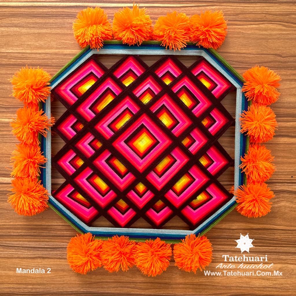 Ojo De Dios Mandala - MAN01 - TATEHUARI, arte huichol