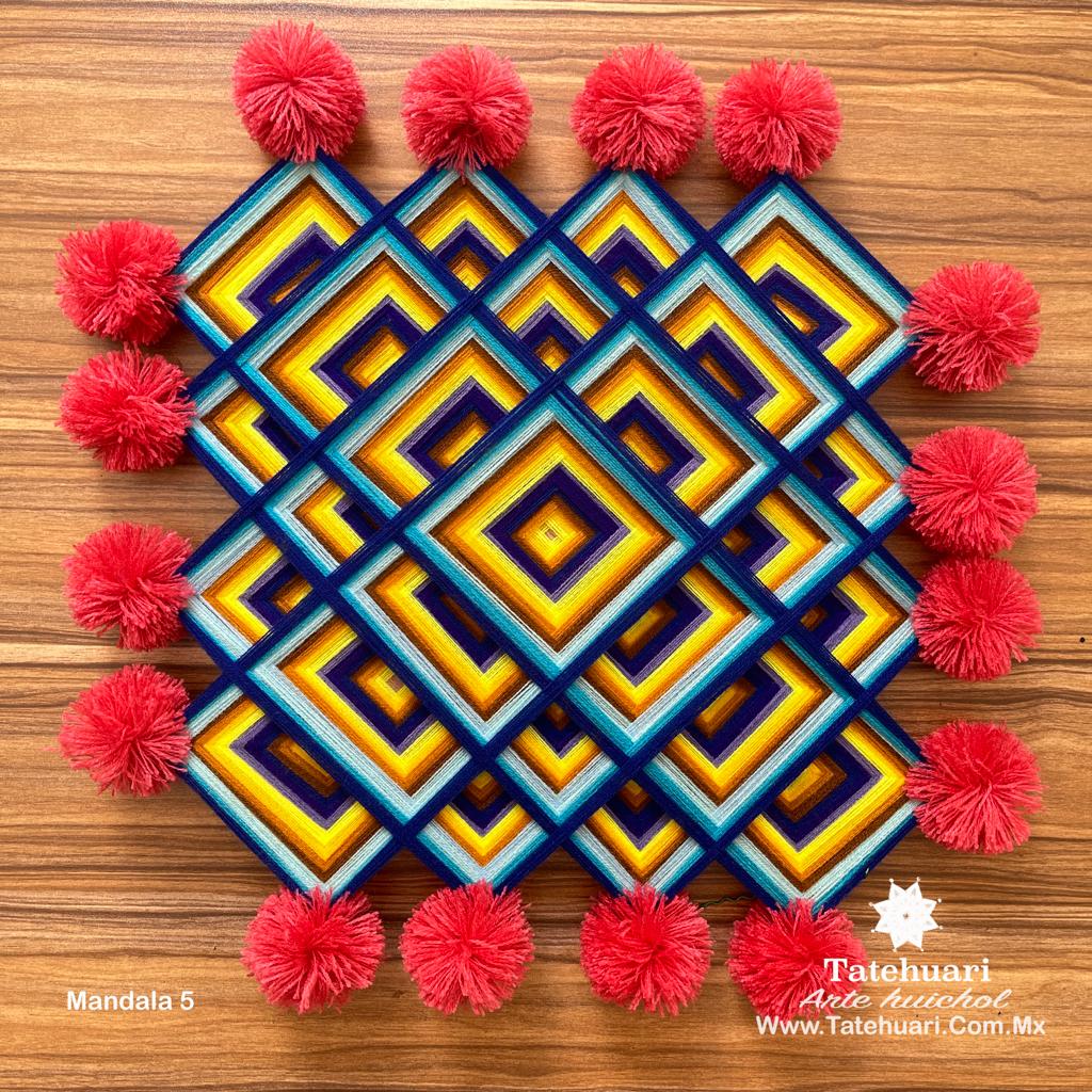 Ojo de Dios Mandala - MAN04 - TATEHUARI, arte huichol