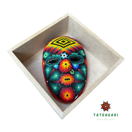 Niche with Mask - Huichol Crafts