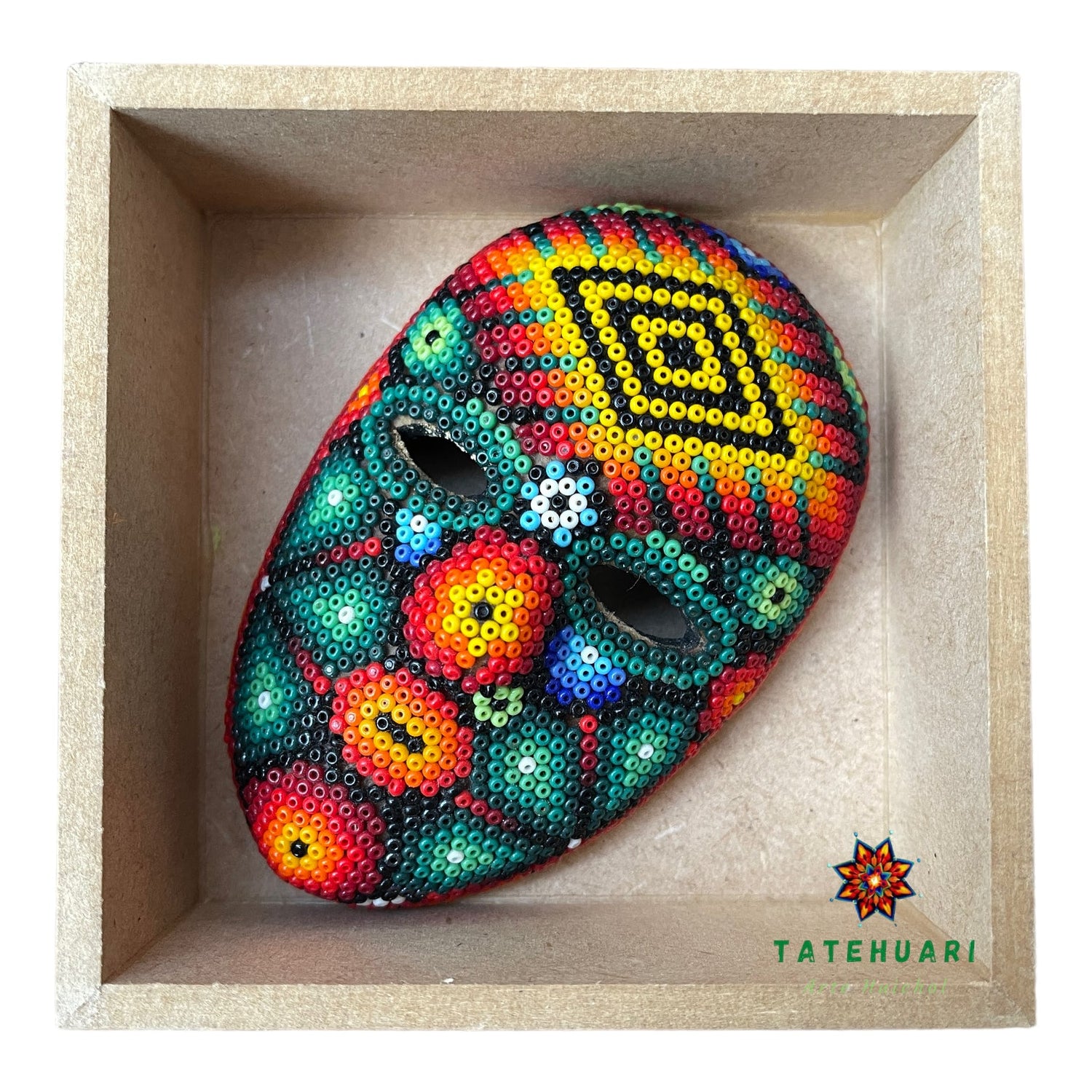 Niche with Mask - Huichol Crafts