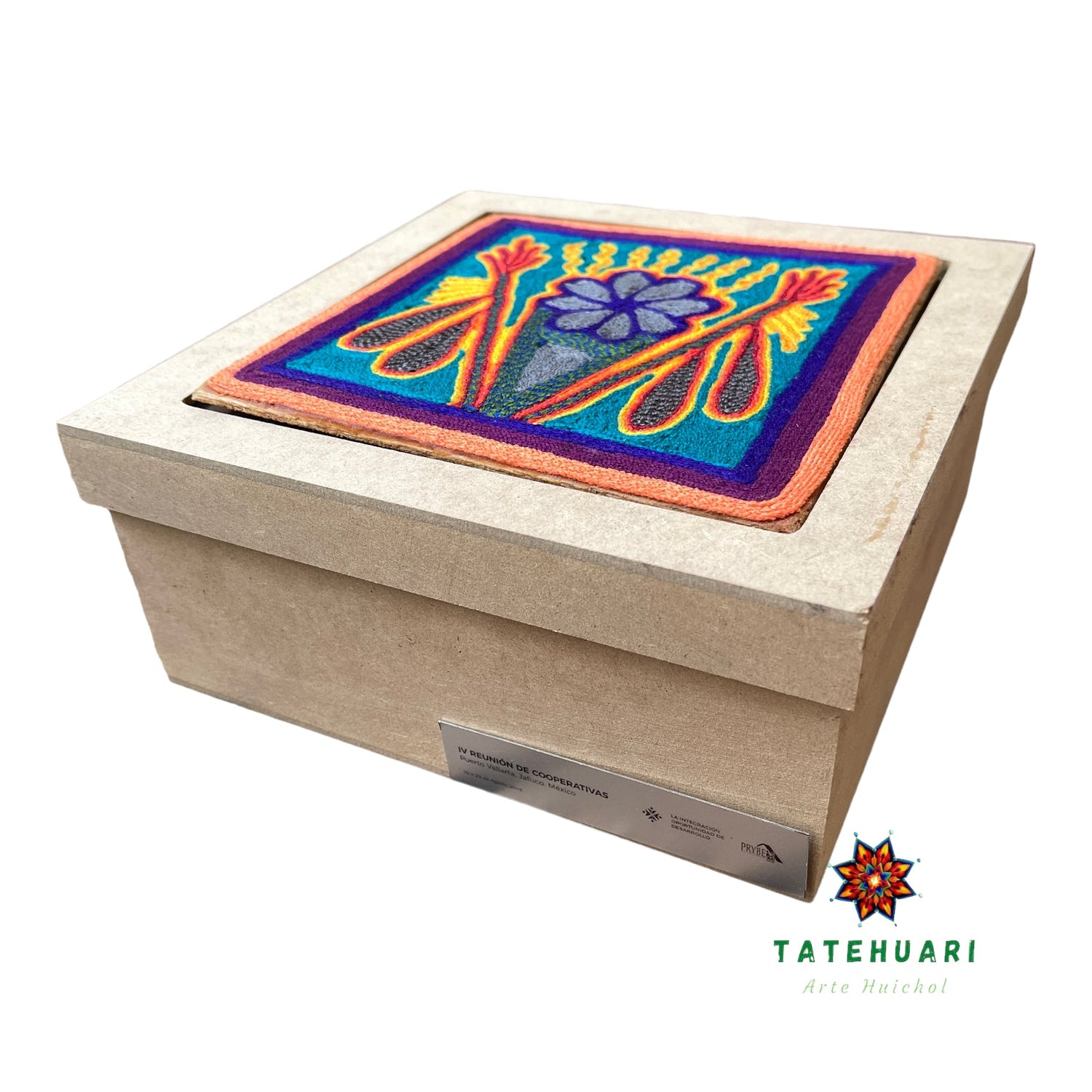 Large Wooden Box - Huichol Crafts