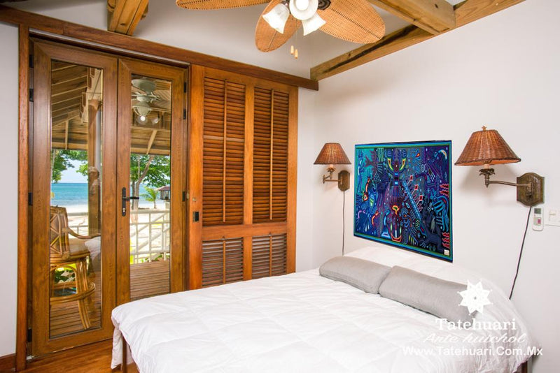 Cuadro o Tabla de Estambre 60 X 120 cms - TATEHUARI, arte huichol