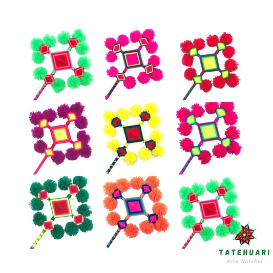 Ojo De Dios 5 Puntos Mediano - OD5PM - TATEHUARI, arte huichol