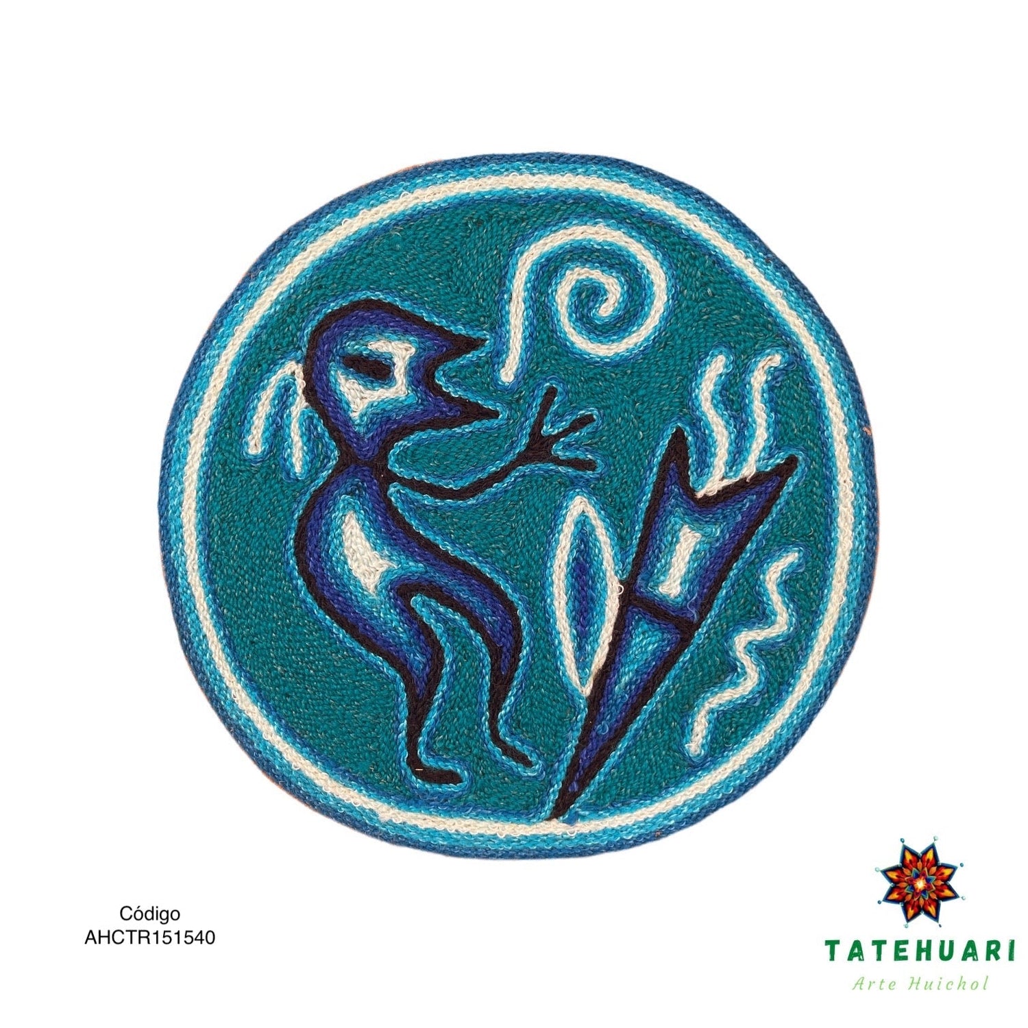Cuadro o Tabla de Estambre 15 X 15 cms - TATEHUARI, arte huichol