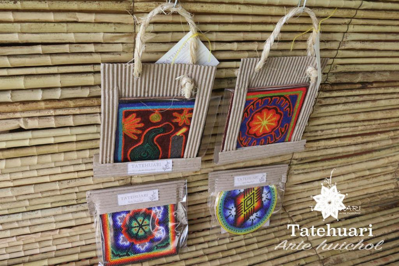10 x 10 cm paintings - Huichol crafts