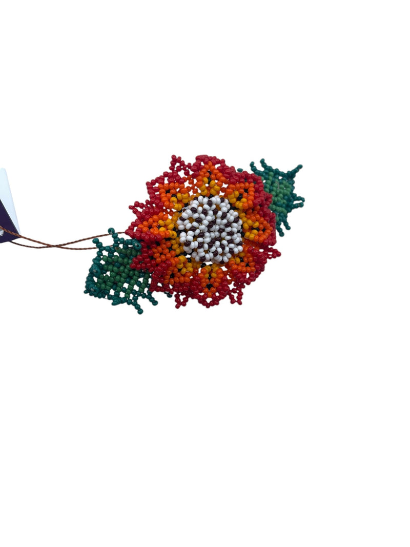 Broche en perles Girsolrojo04