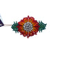 Broche en perles Girsolrojo04