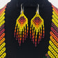 #product_namCollar de Chaquira flores colgantese# - TATEHUARI, arte huichol