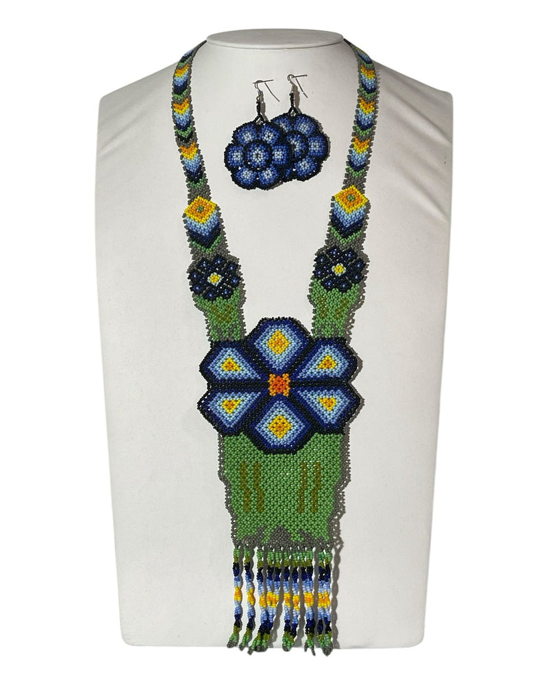 Collar Peyote Azul