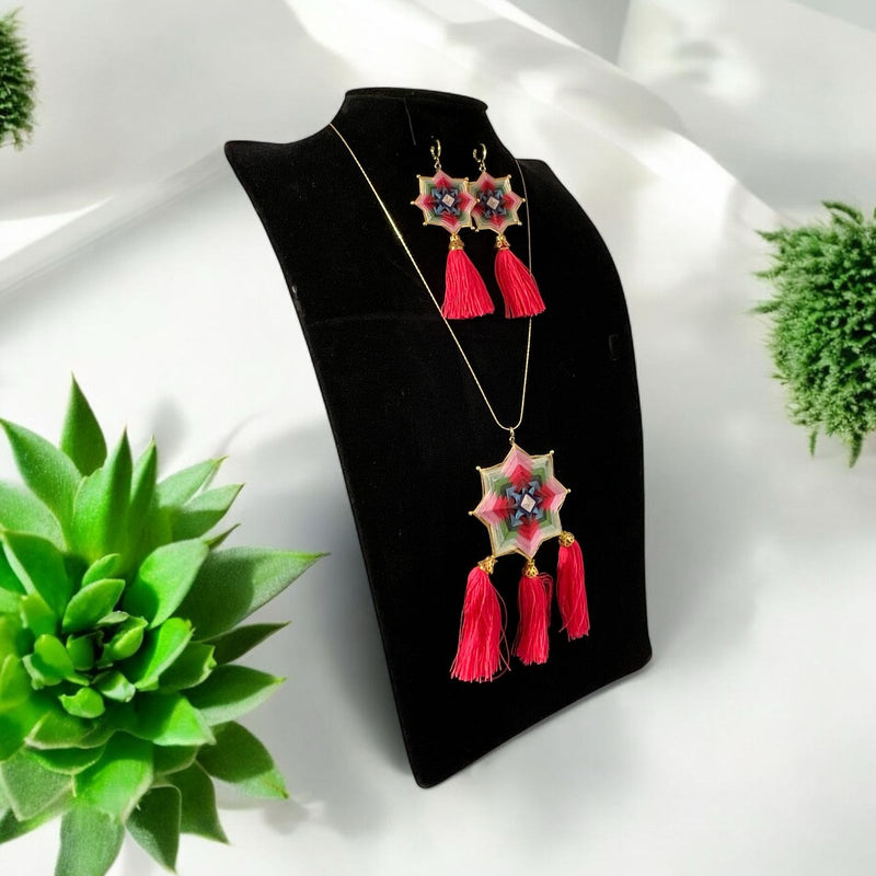 Collar Mandala Rosa