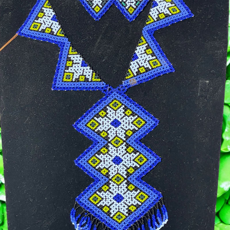 Collar Rombos Azul
