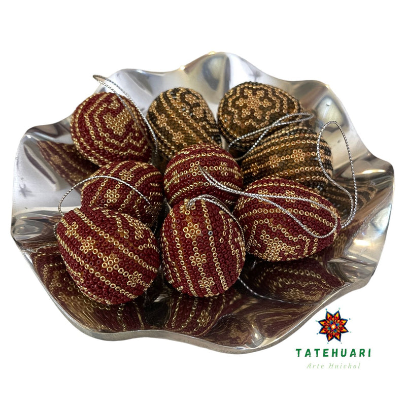 Mini Oeufs Chaquira - Art Huichol