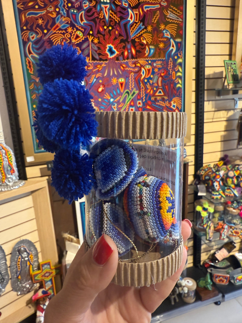 Mini Oeufs Chaquira - Art Huichol