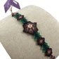 Bracelet de perles PC05flormorada