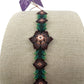 Bracelet de perles PC05flormorada