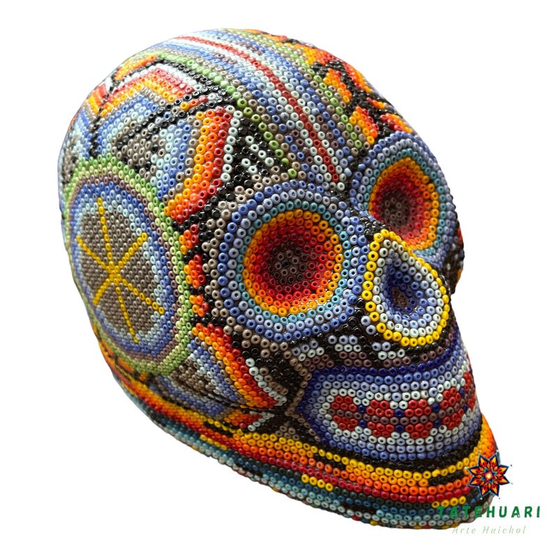 Crâne de Chaquira - Art Huichol