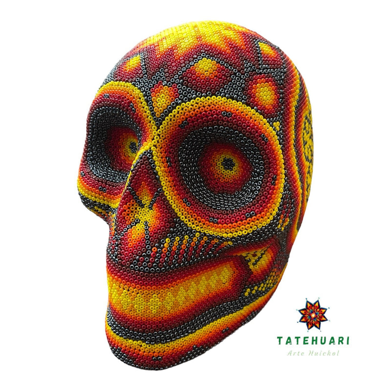 Crâne de Chaquira - Art Huichol