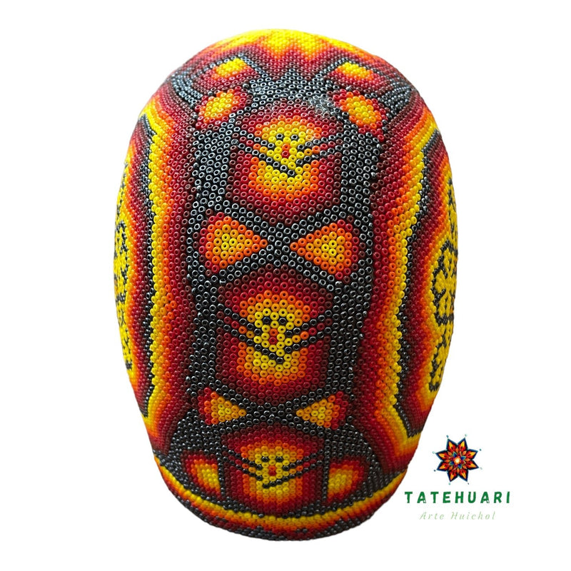 Crâne de Chaquira - Art Huichol