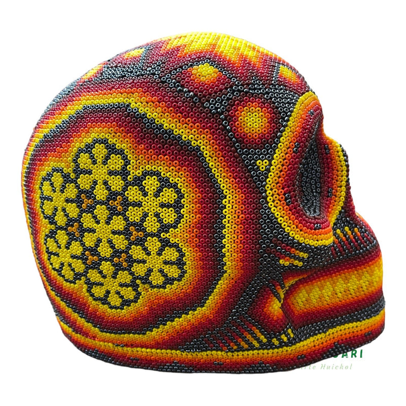 Crâne de Chaquira - Art Huichol