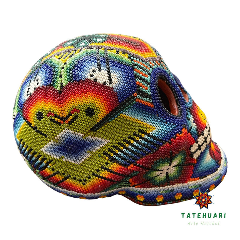 Chaquira Skull - Huichol Art