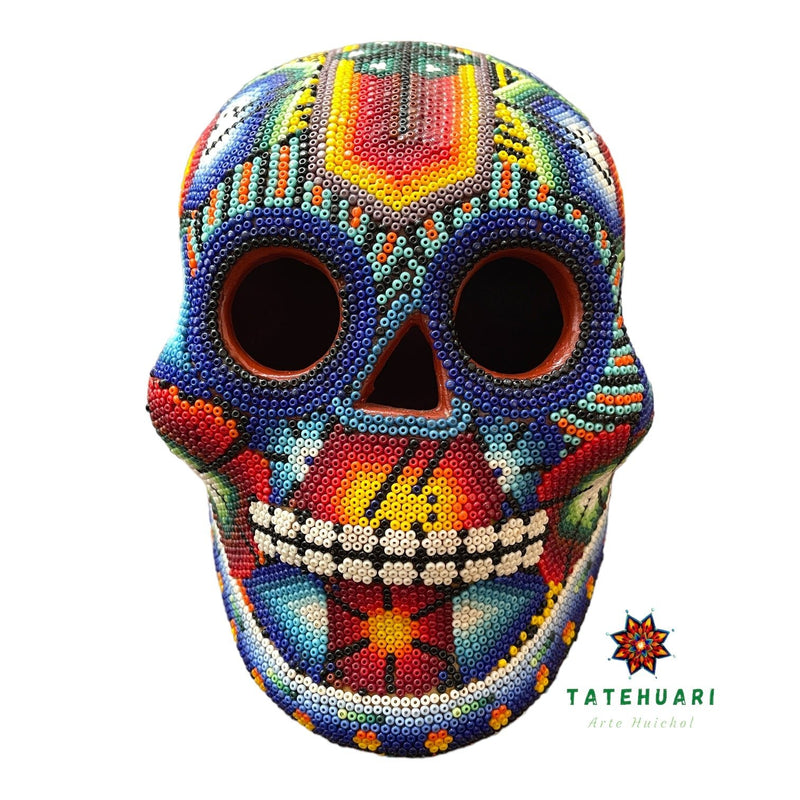 Chaquira Skull - Huichol Art