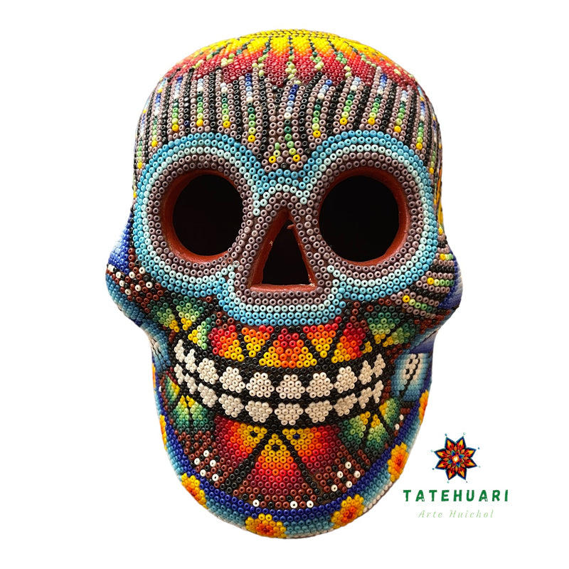 Chaquira Skull - Huichol Art