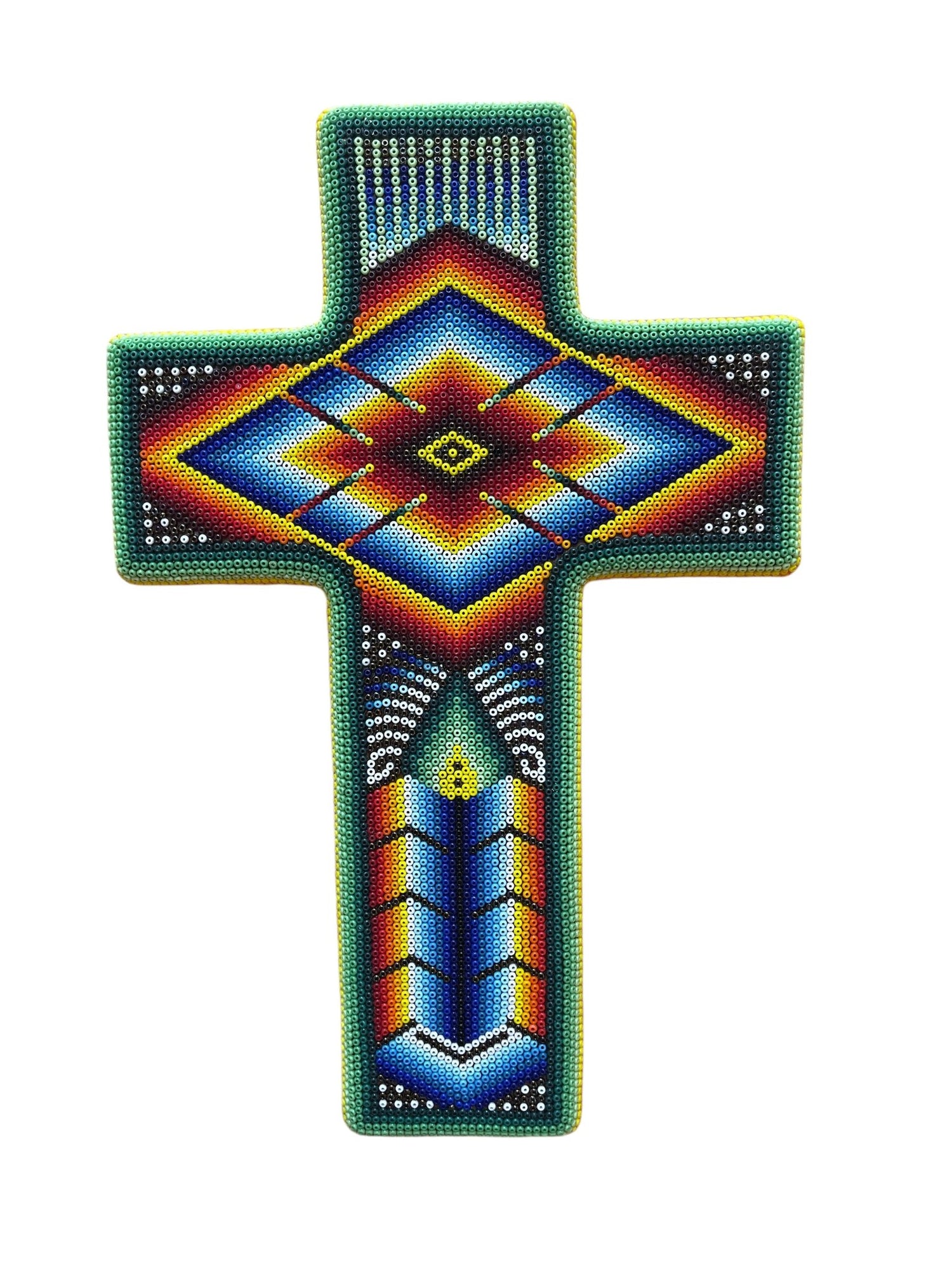 Grande croix de perles CRZCHG02