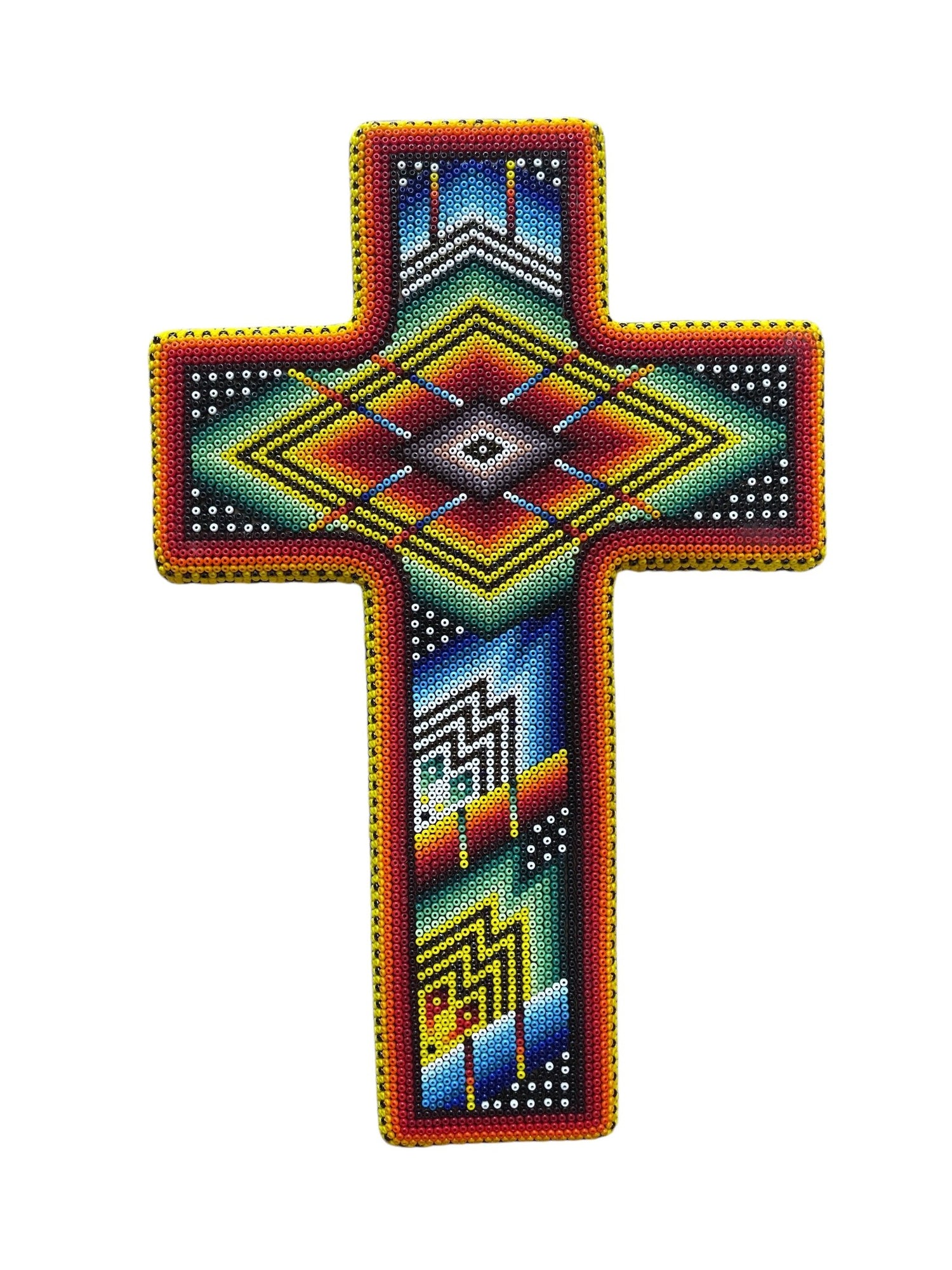 Grande croix de perles CRZCHG01