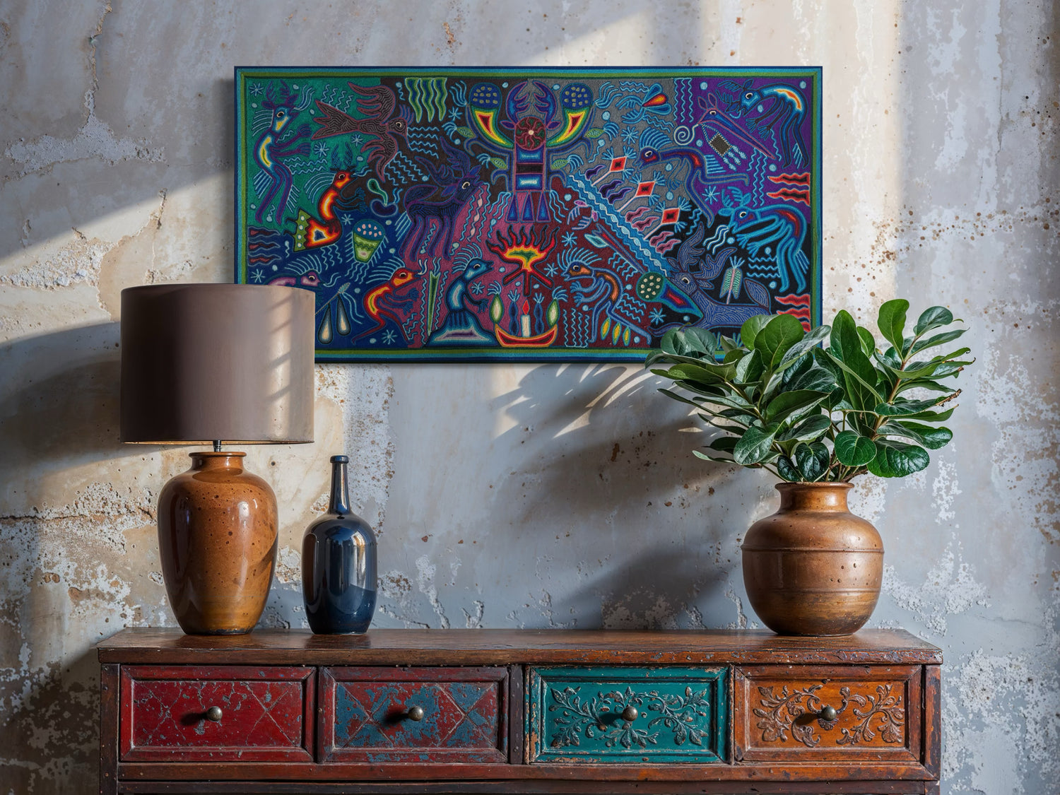 Picture or PAINTING YARN 60 X 120 CMS cms